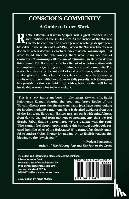 Shapira, Kalonymus Kalman - Conscious Community
