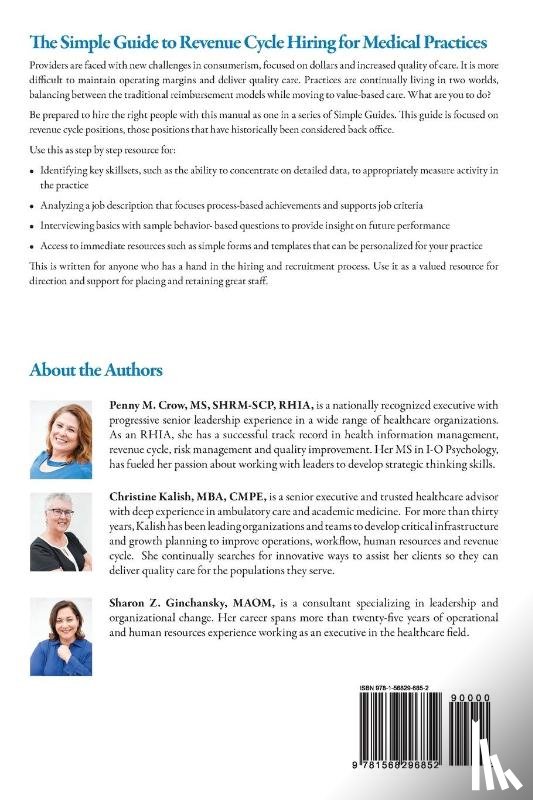 Crow, Penny M, Kalish, Christine, Ginchansky, Sharon Z - The Simple Guide to Revenue Cycle Hiring