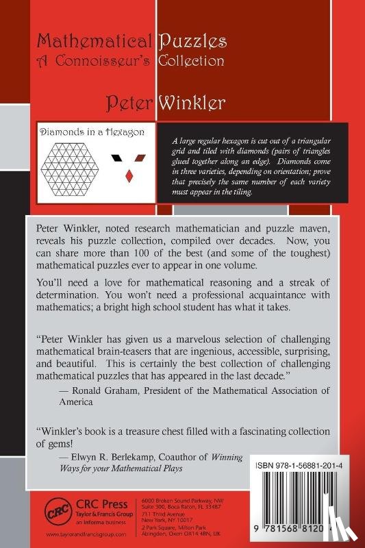 Winkler, Peter - Mathematical Puzzles
