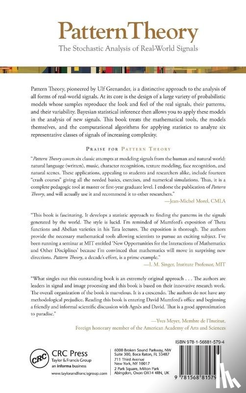 Mumford, David, Desolneux, Agnes - Pattern Theory