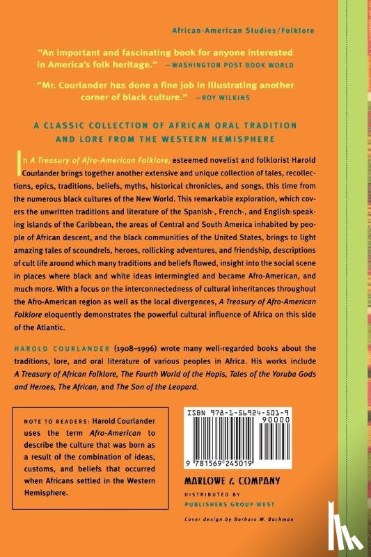 Courlander, Harold - A Treasury of Afro-American Folklore