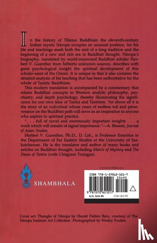 Guenther, Herbert V. - The Life and Teaching of Naropa