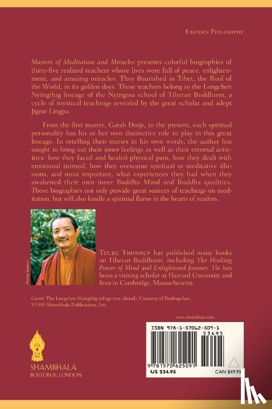 Thondup, Tulku - Masters of Meditation and Miracles