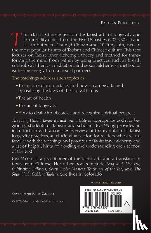  - The Tao of Health, Longevity, and Immortality