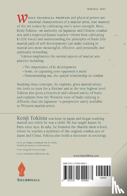 Tokitsu, Kenji - Ki and the Way of the Martial Arts
