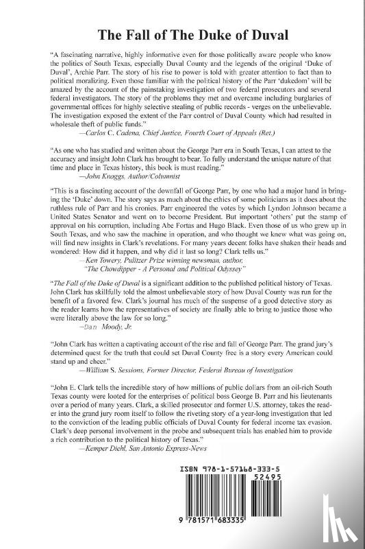 Clark, Dr John E - The Fall of the Duke of Duval