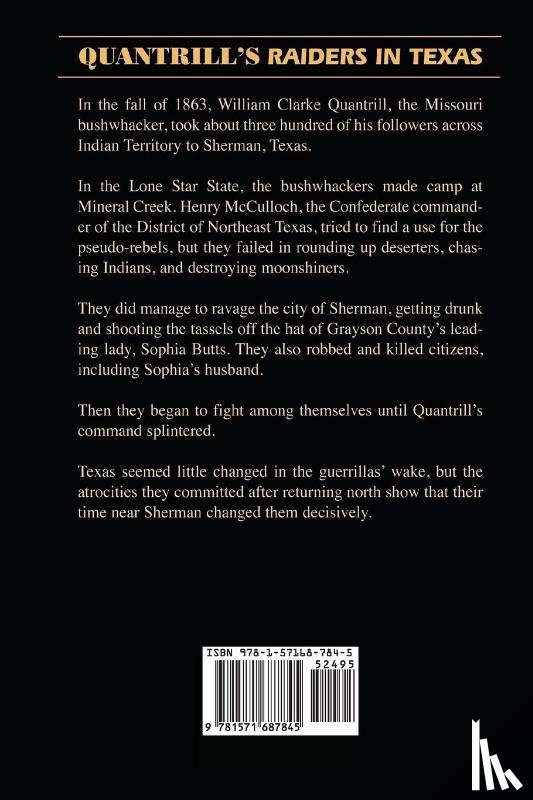 Boswell, Evault - Quantrill's Raiders in Texas