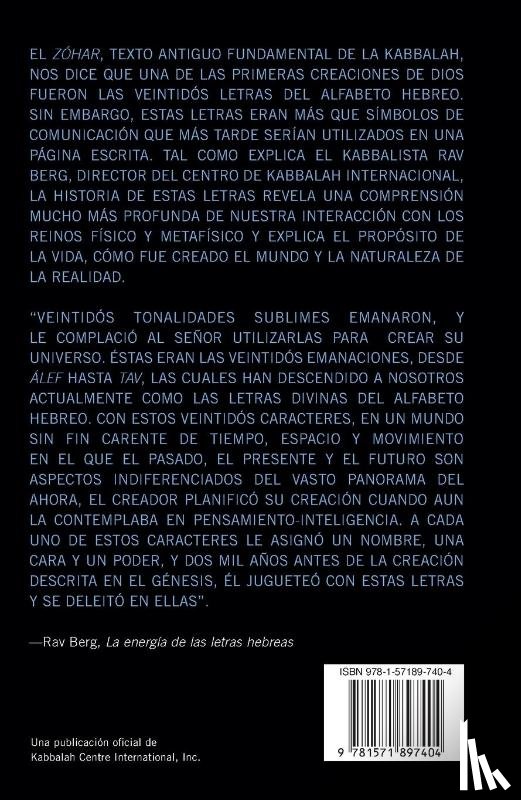 Berg, Rav - La Energía de las Letras Hebreas