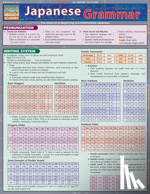 Uo, Sumiko, BarCharts Publishing Inc. - Japanese Grammar