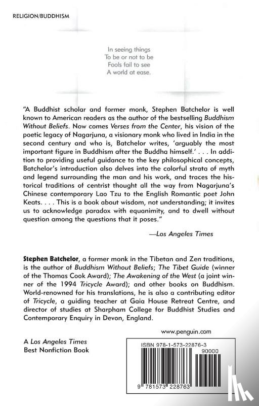 Batchelor, Stephen - Verses from the Center