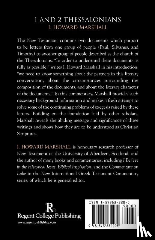 Marshall, I. Howard - 1 and 2 Thessalonians