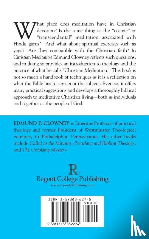 Clowney, Edmund P. - Christian Meditation