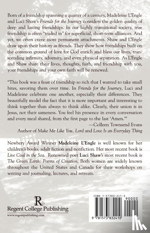 Shaw, Luci, L'Engle, Madeleine - Friends for the Journey