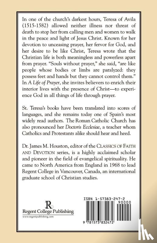 St. Theresa of Avila, Berg, Clayton L. - A Life of Prayer