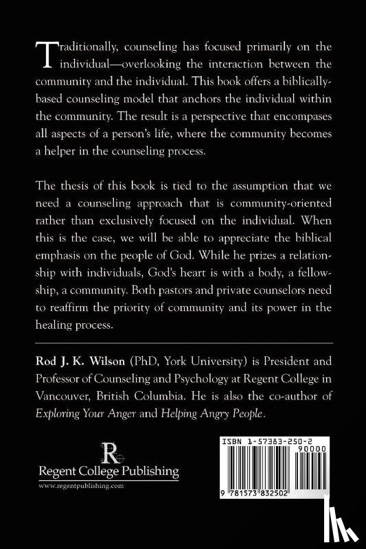 Wilson, Rod - Counseling and Community