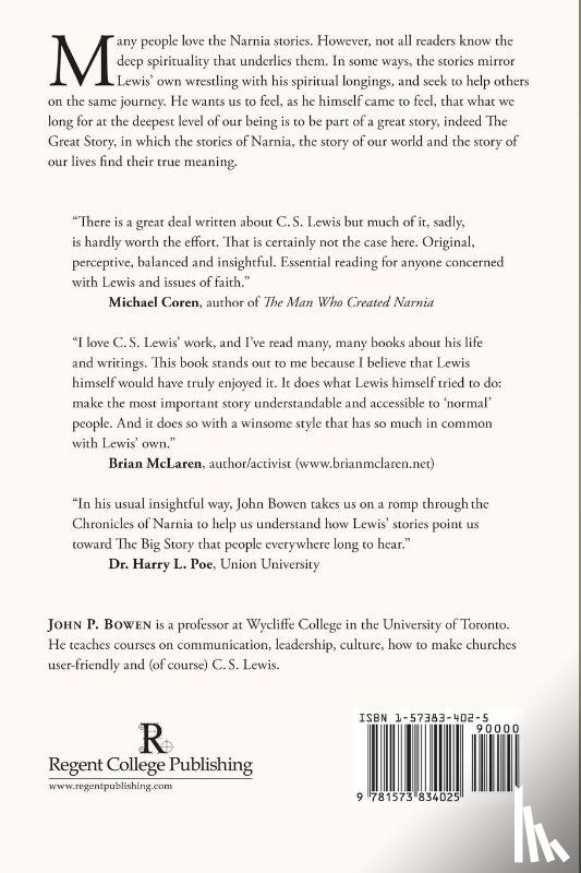 Bowen, John P. - The Spirituality of Narnia