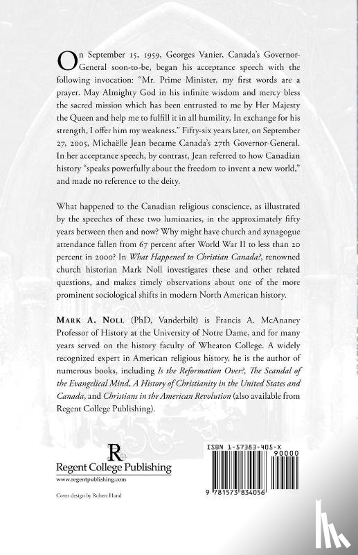 Noll, Mark A. - What Happened to Christian Canada?