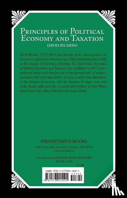 Ricardo, David - Principles of Political Economy and Taxation