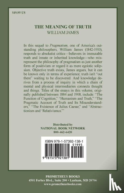 James, William - The Meaning of Truth