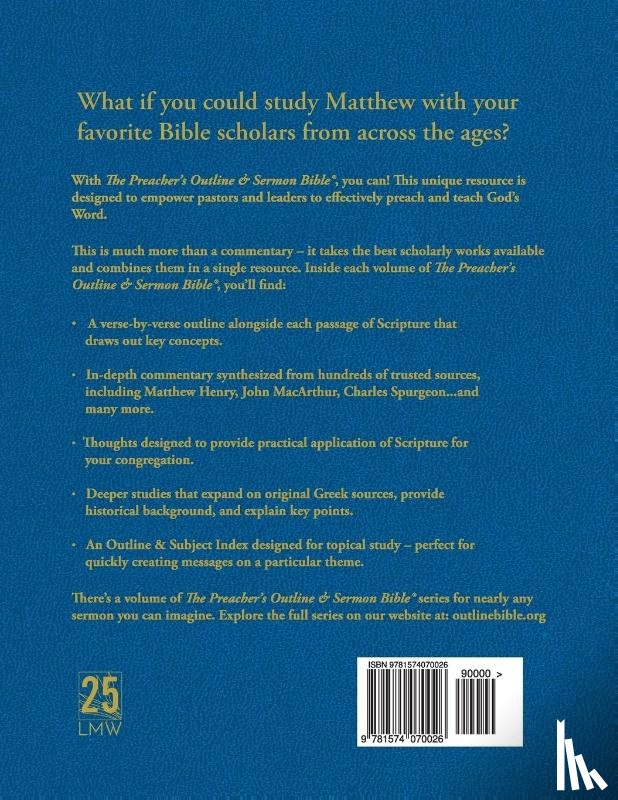 Worldwide, Leadership Ministries - Preacher's Outline & Sermon Bible-KJV-Matthew 2