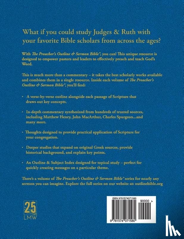 Worldwide, Leadership Ministries - The Preacher's Outline & Sermon Bible-KJV-Judges, Ruth