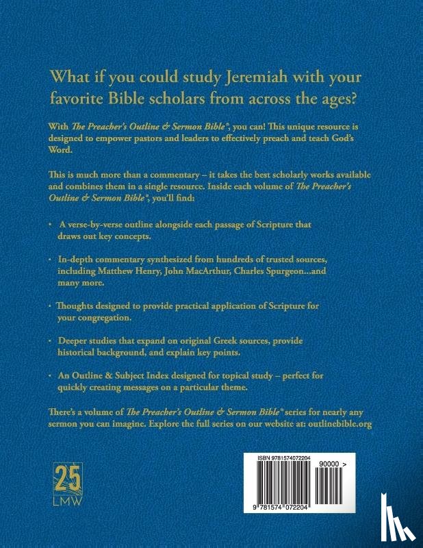 Worldwide, Leadership Ministries - The Preacher's Outline & Sermon Bible - Vol. 25