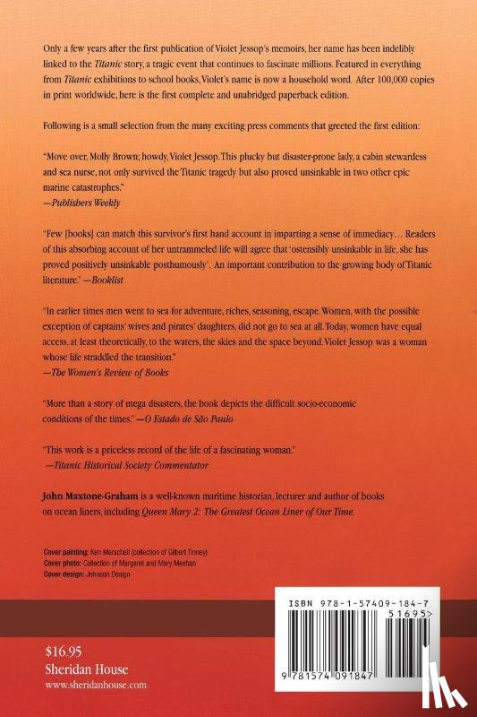 Jessop, Violet - Titanic Survivor