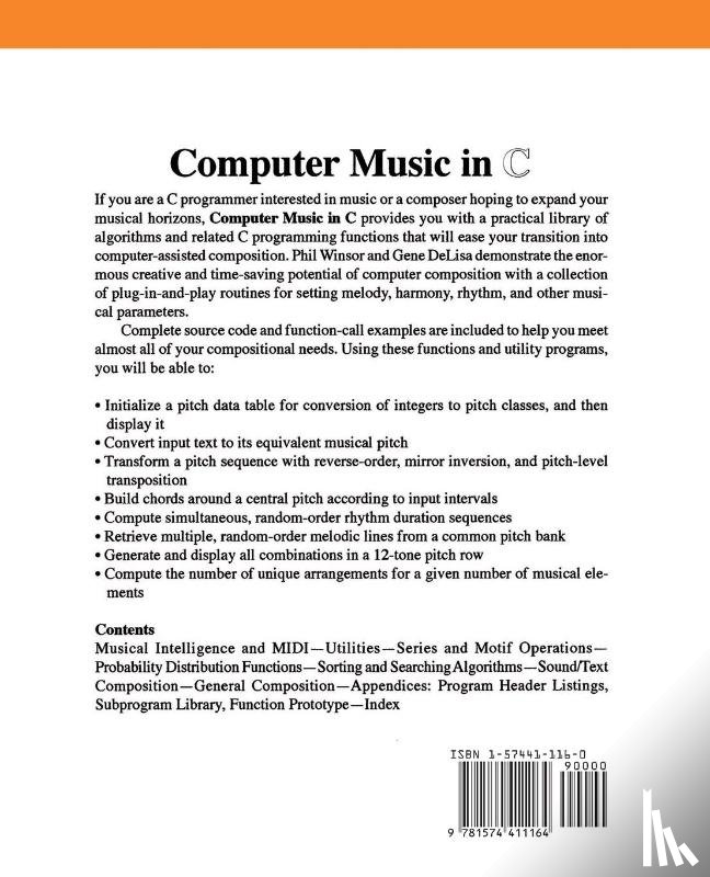 Winsor - Computer Music in C