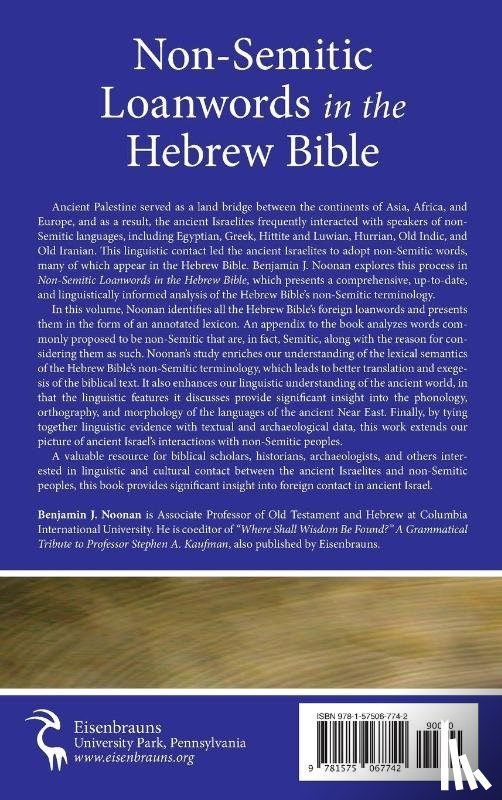 Noonan, Benjamin J. - Non-Semitic Loanwords in the Hebrew Bible