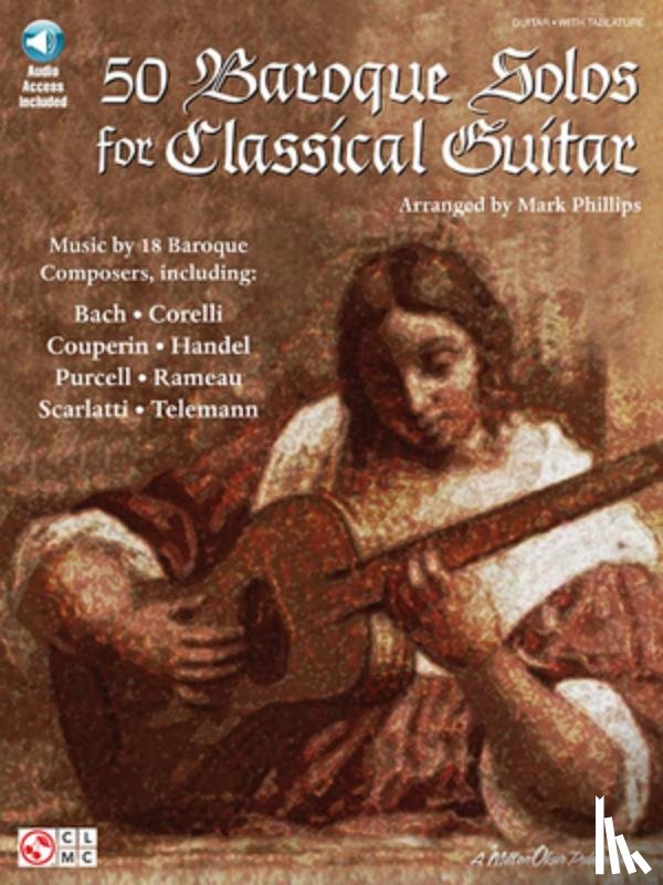Phillips, Mark - 50 Baroque Solos for Classical Guitar Book/Online Audio
