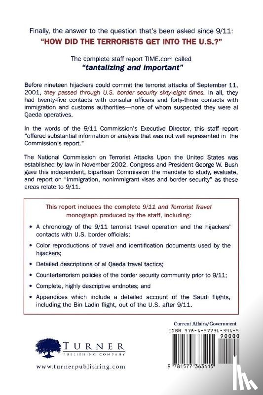 National Commission on Terrorist Attacks - 9/11 and Terrorist Travel
