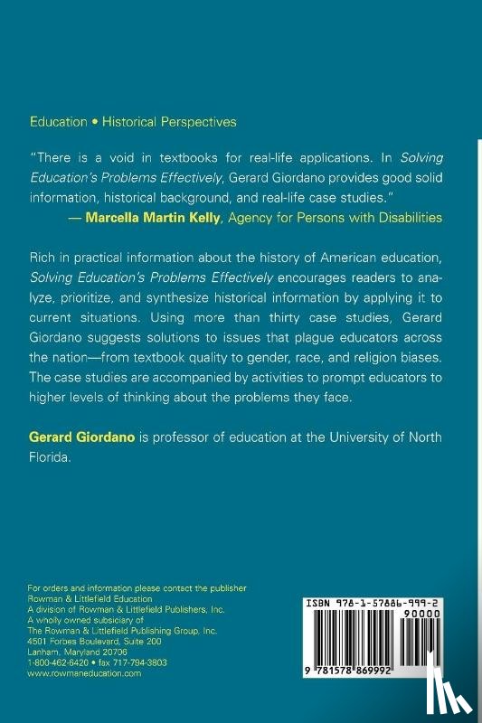 Giordano, Gerard - Solving Education's Problems Effectively