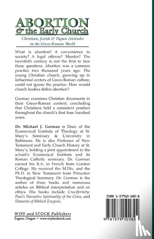 Gorman, Michael J - Abortion and the Early Church