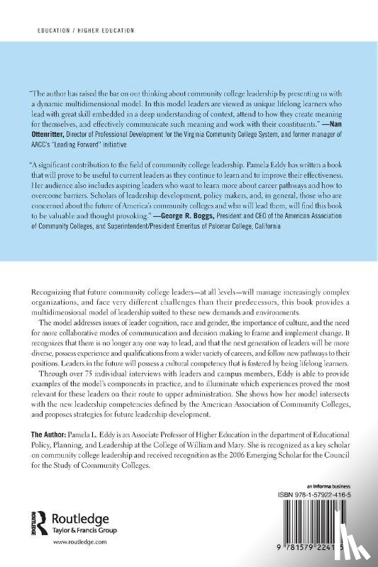 Eddy, Pamela L. - Community College Leadership