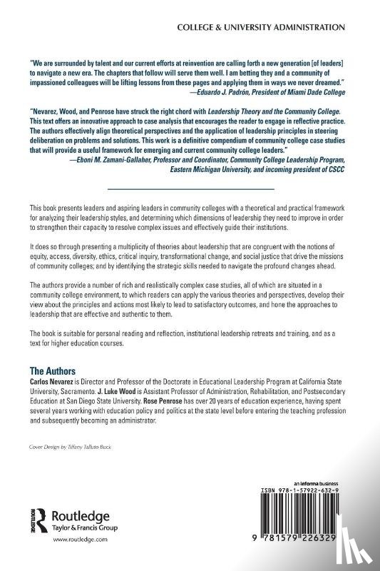 Nevarez, Carlos, Wood, J. Luke, Penrose, Rose - Leadership Theory and the Community College