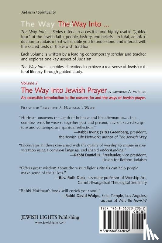Hoffman, Lawrence A. - Way into Jewish Prayer