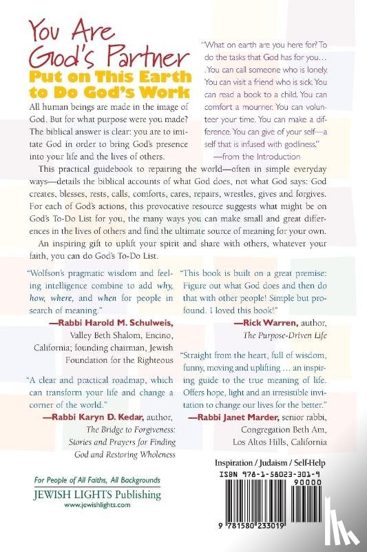 Wolfson, Ron (Dr Ron Wolfson) - God'S to Do List