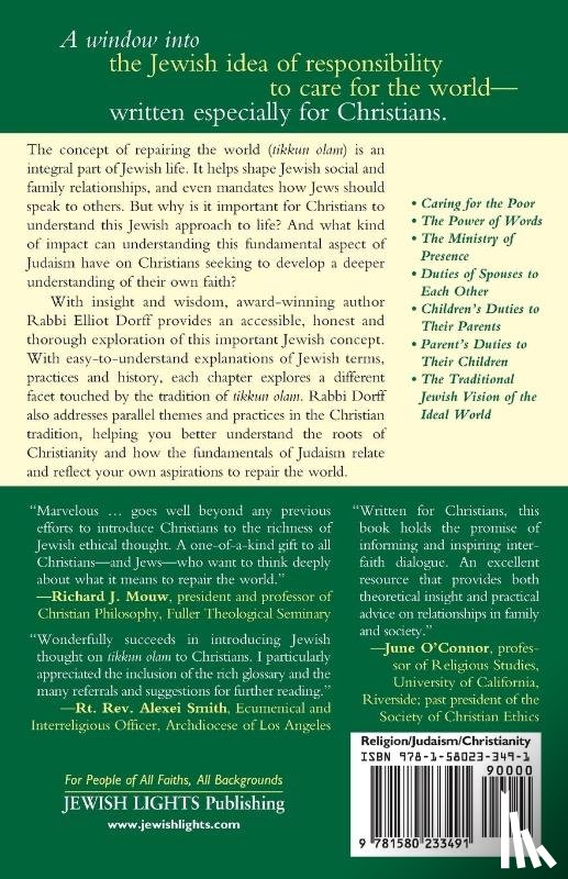 Dorff, Rabbi Elliot N, Willson, Cory - The Jewish Approach to Repairing the World (Tikkun Olam)