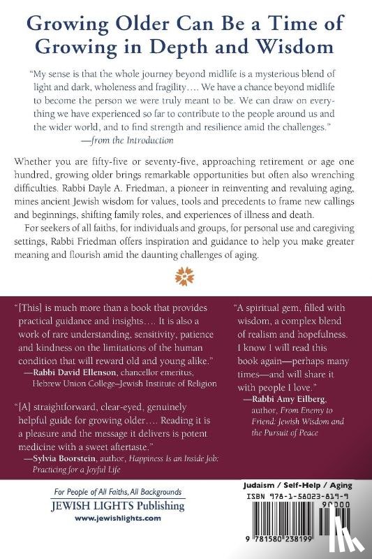 Friedman, Dayle A. (Rabbi Dayle A. Friedman) - Jewish Wisdom for Growing Older