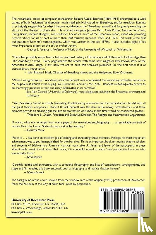 Bennett, Estate of Robert Russell (Royalty Account), Ferencz, Professor Emeritus George J. (Royalty Account) - The Broadway Sound