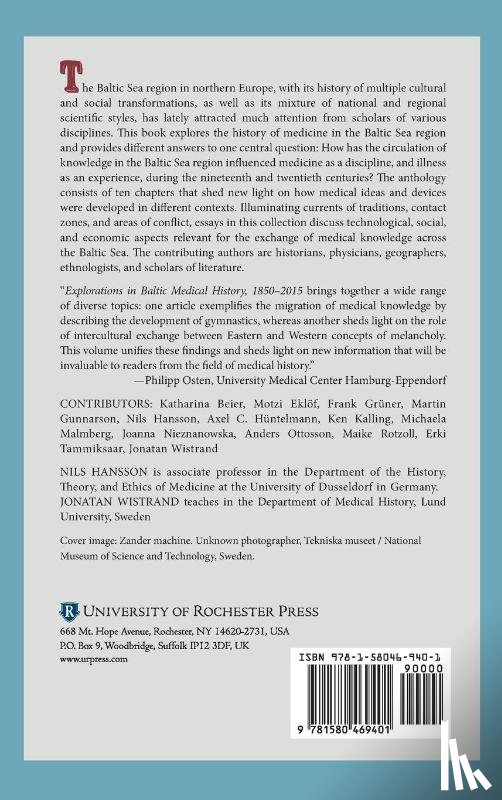  - Explorations in Baltic Medical History, 1850-2015