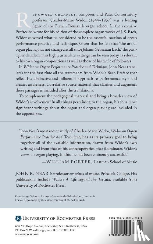 Near, John R (Royalty Account) - Widor on Organ Performance Practice and Technique