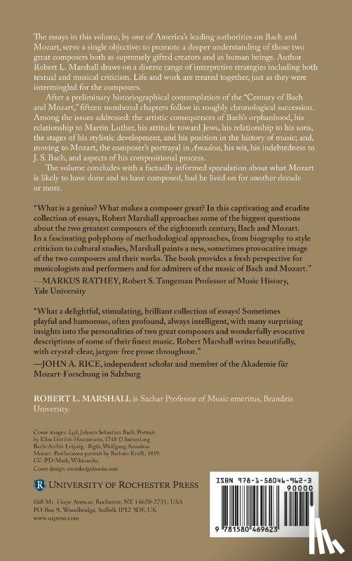 Robert L. Marshal, Professor Emeritus Robert L. (Customer) - Bach and Mozart
