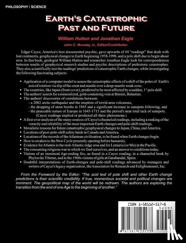 Hutton, William (College of William and Mary, Eagle, Jonathan - Earth's Catastrophic Past and Future