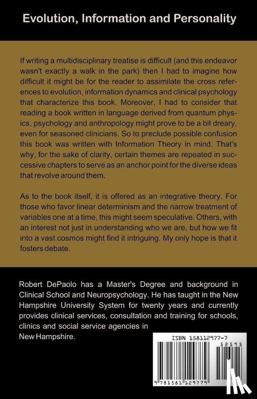 DePaolo, Robert - Evolution, Information, and Personality