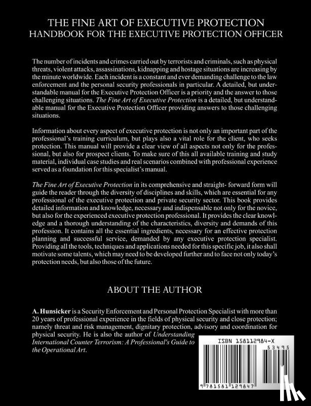 Hunsicker, A - The Fine Art of Executive Protection