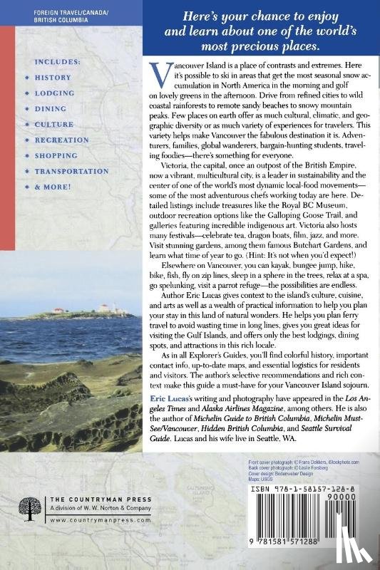 Lucas, Eric - Explorer's Guide Victoria & Vancouver Island: A Great Destination