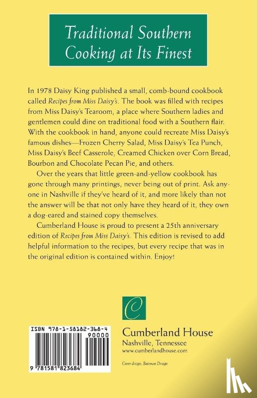 King, Daisy - Recipes From Miss Daisy's - 25th Anniversary Edition