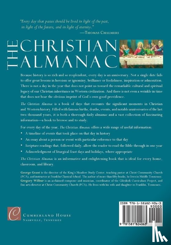 Grant, George, Wilbur, Gregory - The Christian Almanac