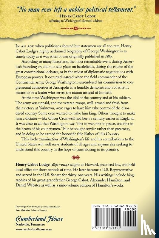 Lodge, Henry Cabot - George Washington